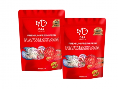 Premium Fresh Feed For FLOWERHORN - Fish Food 100 Gram